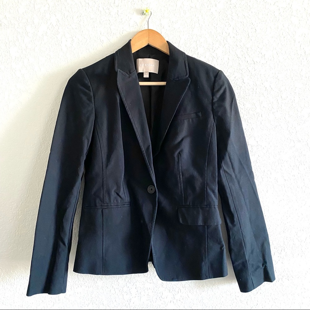 Banana Republic Black Career Office Blazer Size 4 Y2K